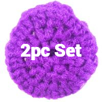 Dark Purple Scrubbie Set - 2pcs