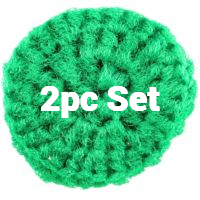 Kelly Green Scrubbie Set - 2pcs